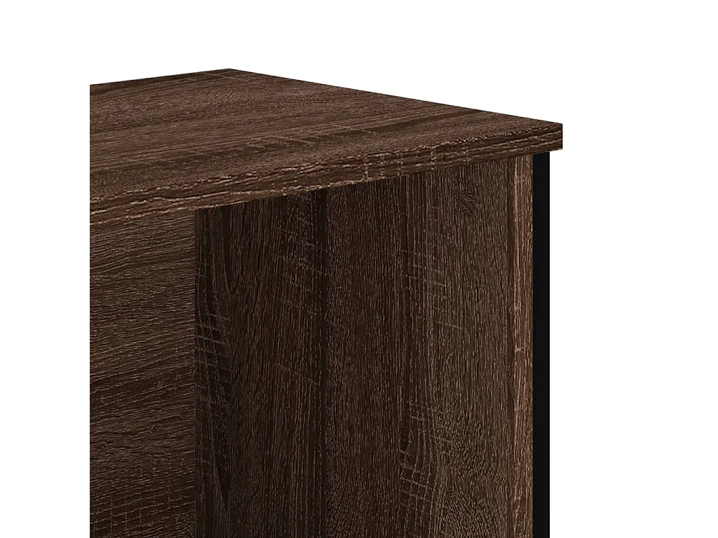 Armoire à chaussures chêne marron 90x38x45,5 cm bois ingénierie