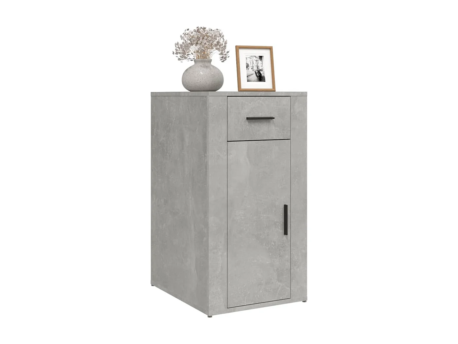 Armadio da ufficio Grigio cemento 40x49x75 cm MDF