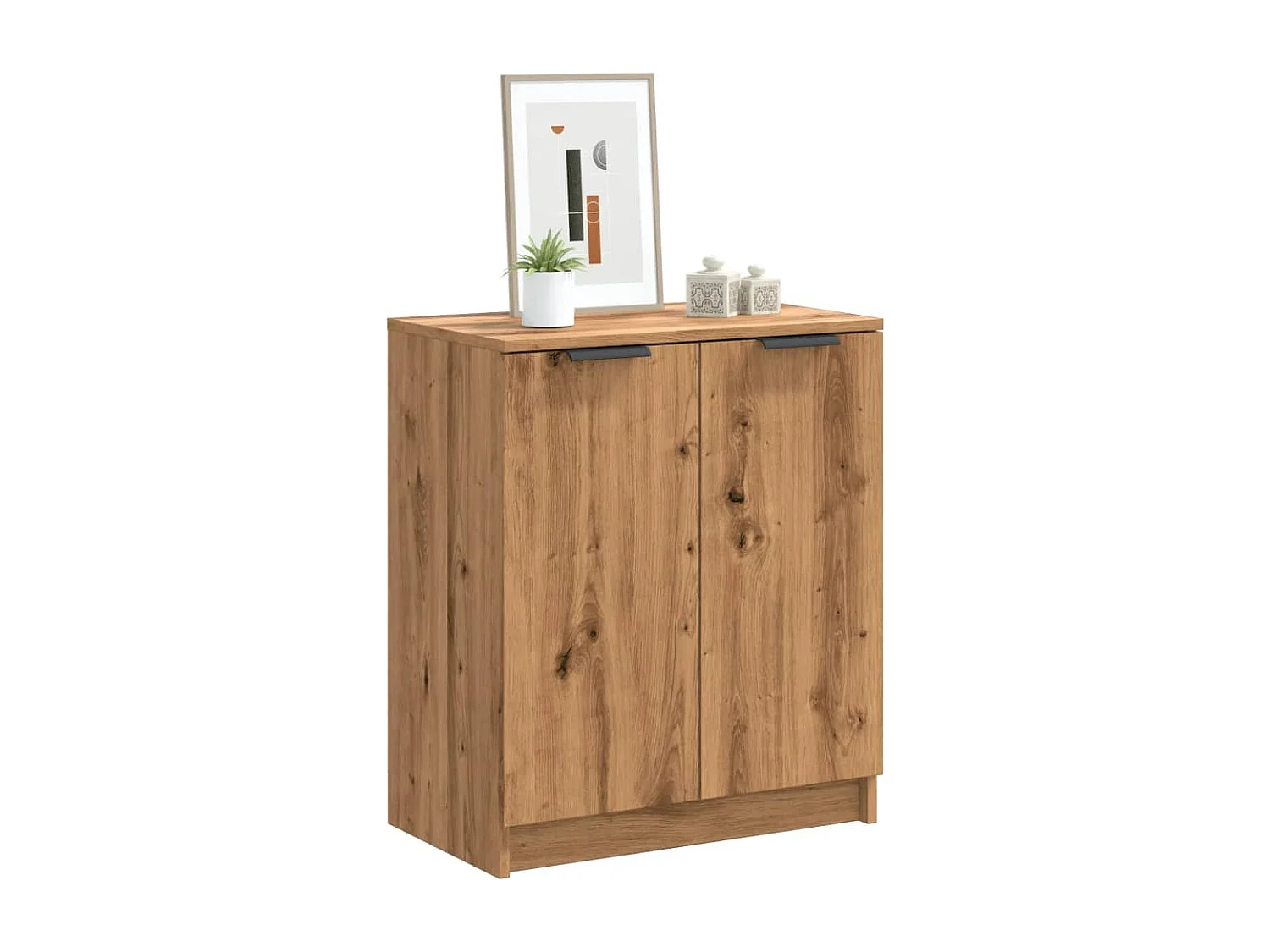 Scarpiera realizzata a mano in rovere, legno ingegnerizzato