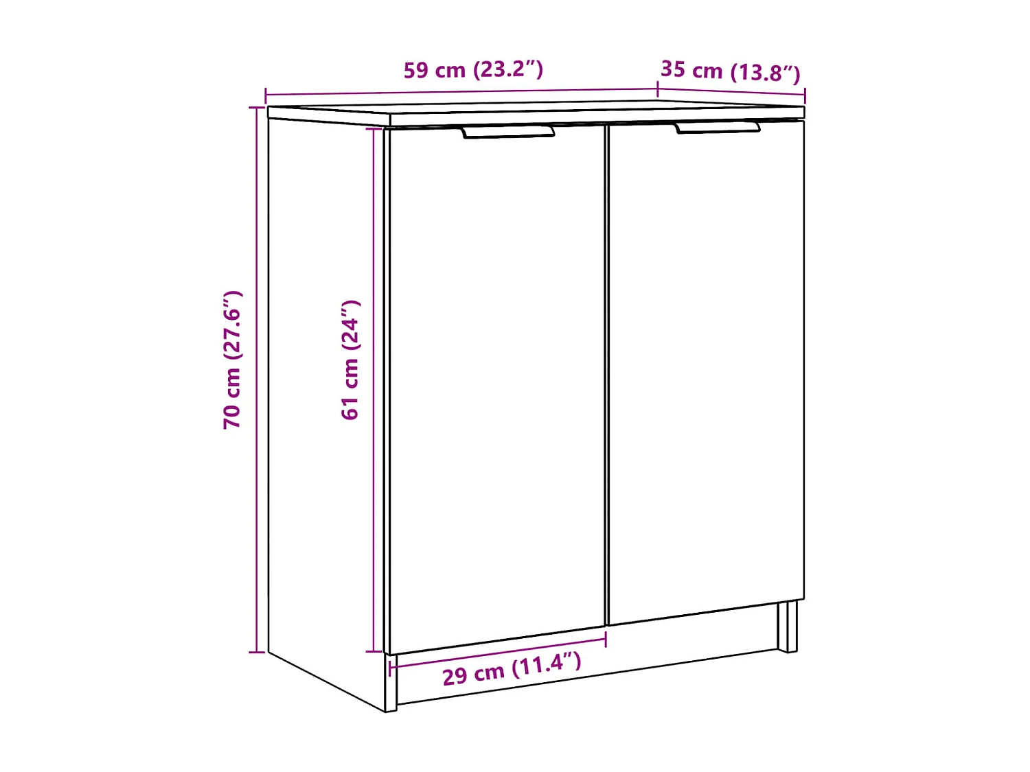 Scarpiera realizzata a mano in rovere, legno ingegnerizzato