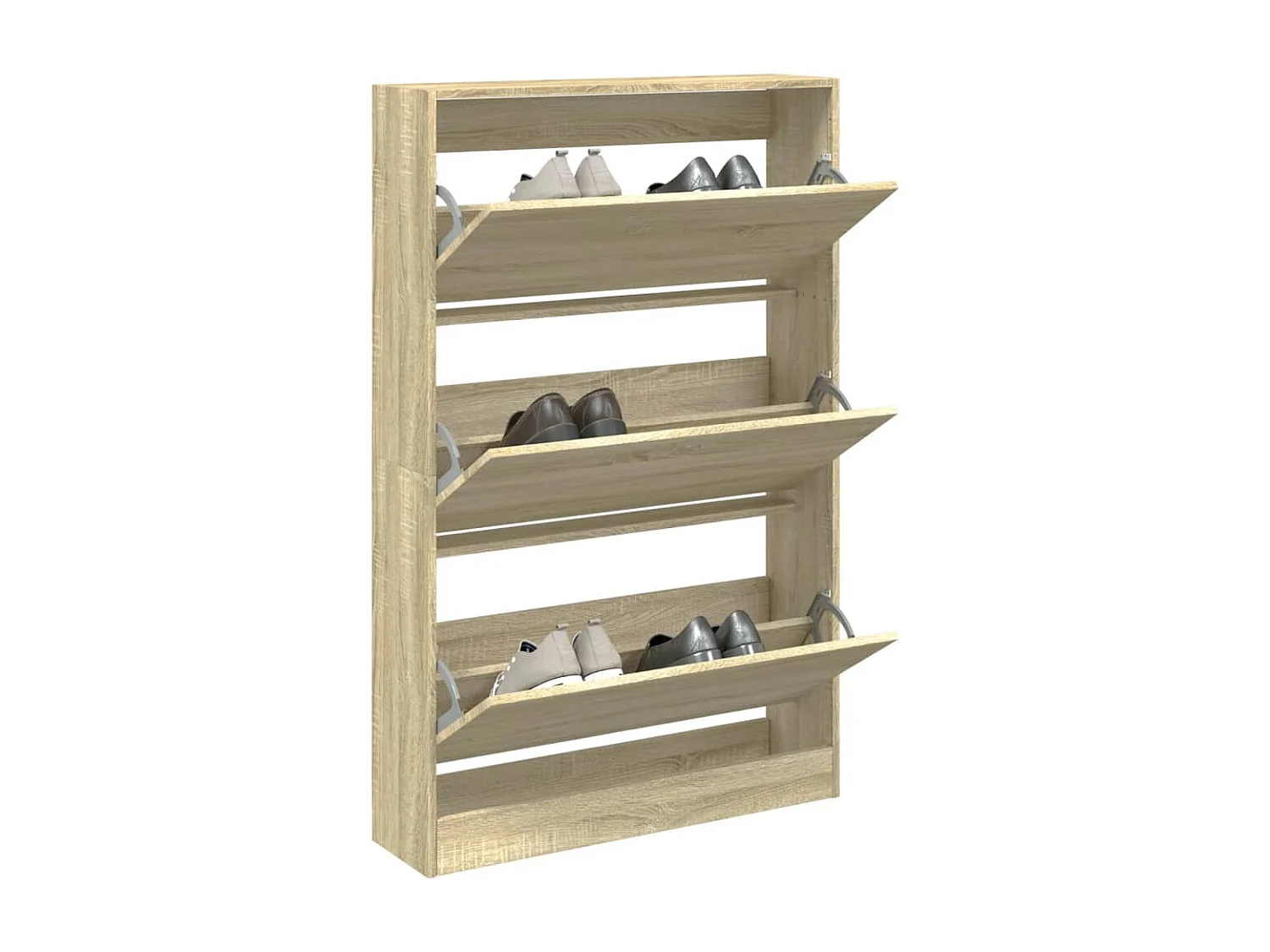 Armoire à chaussures chêne sonoma 80x21x125,5cm bois ingénierie