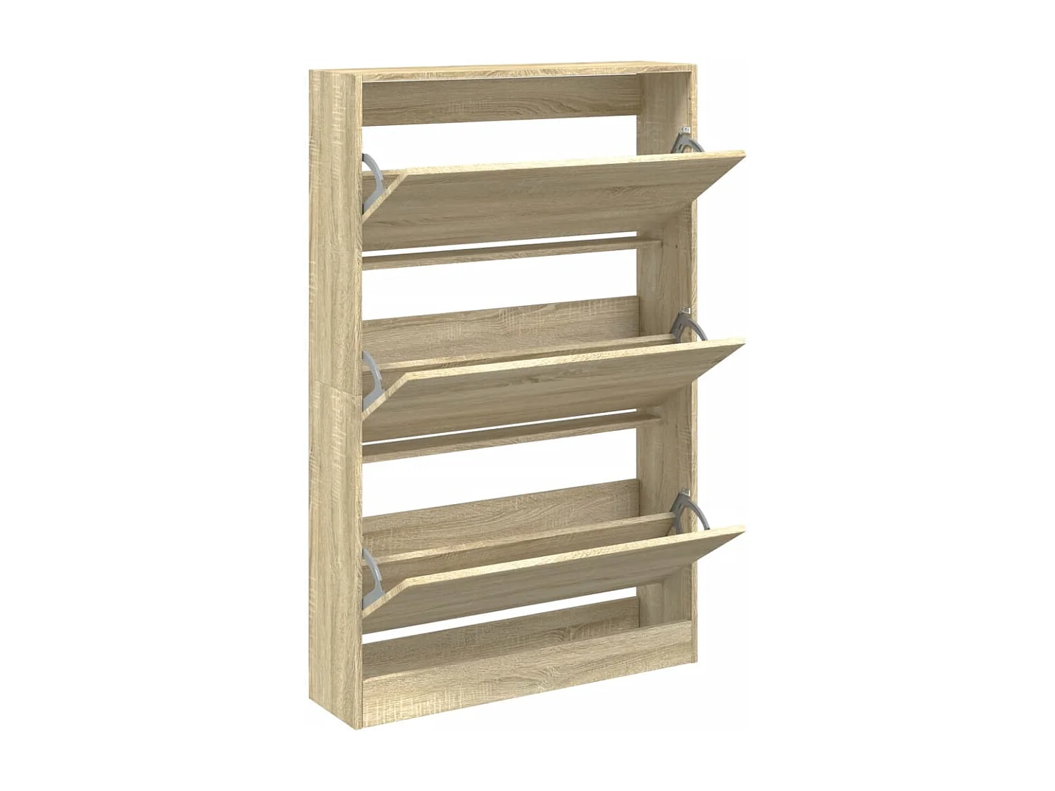 Armoire à chaussures chêne sonoma 80x21x125,5cm bois ingénierie