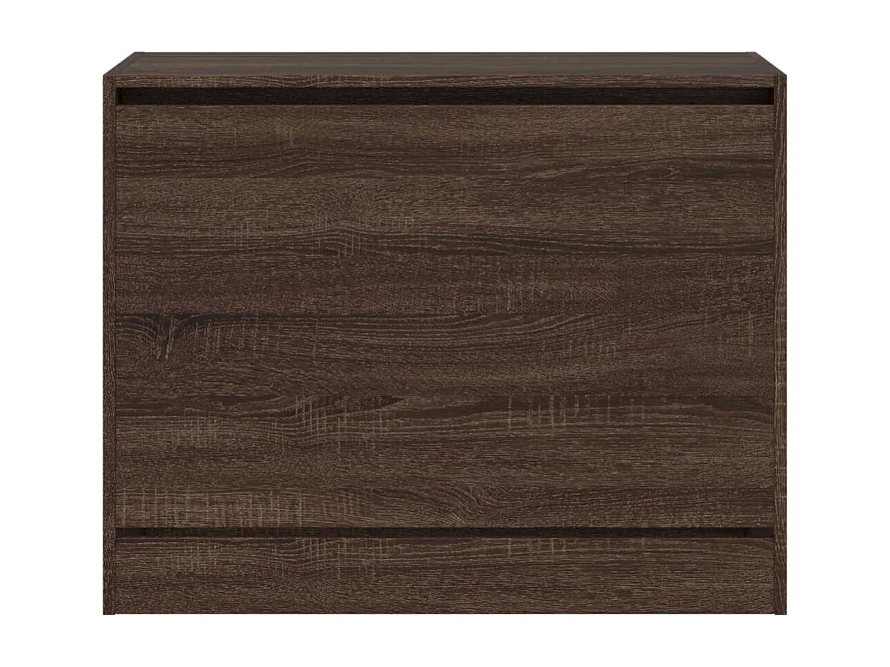 Armoire à chaussures chêne marron 80x34x63 cm bois ingénierie