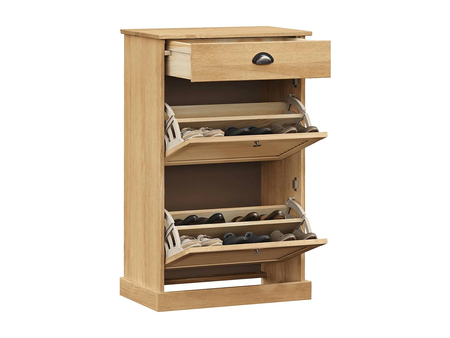 Armoire à chaussures VIGO 60x35x96 cm bois massif de pin