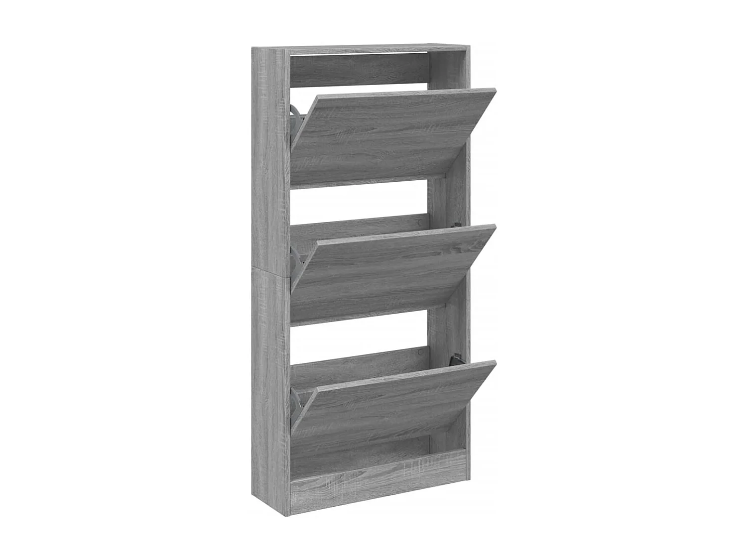 Sapateira cinza Sonoma 60x21x125,5 cm madeira projetada