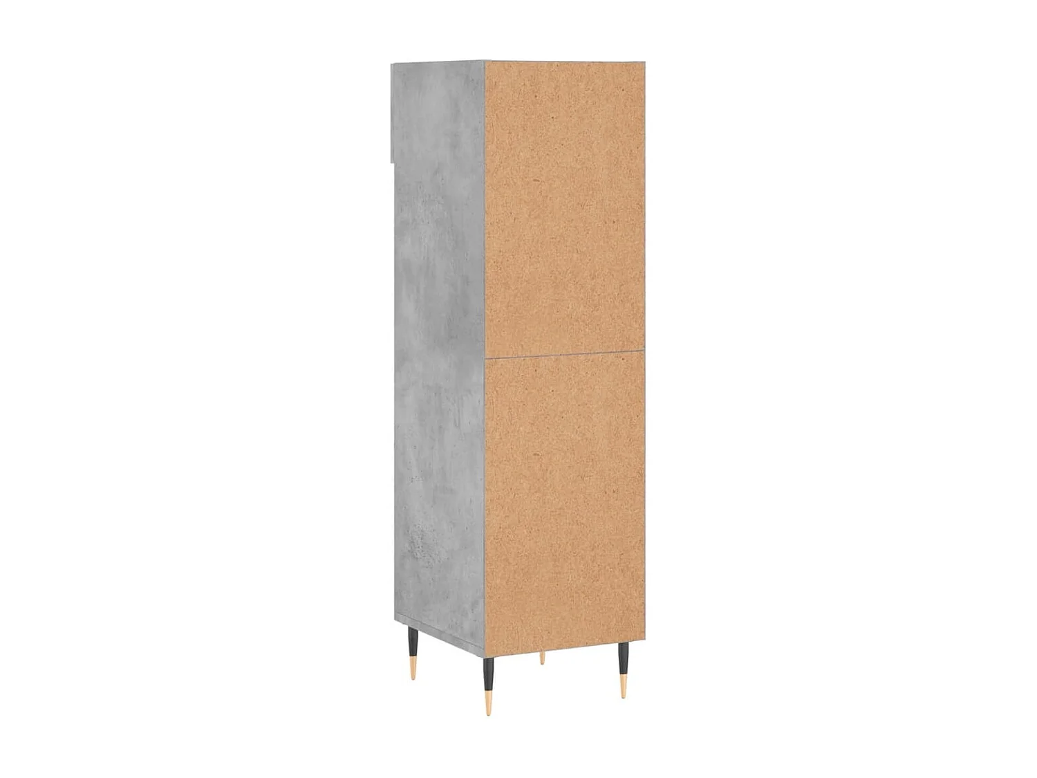 Scarpiera grigio cemento 30x35x105 cm in multistrato