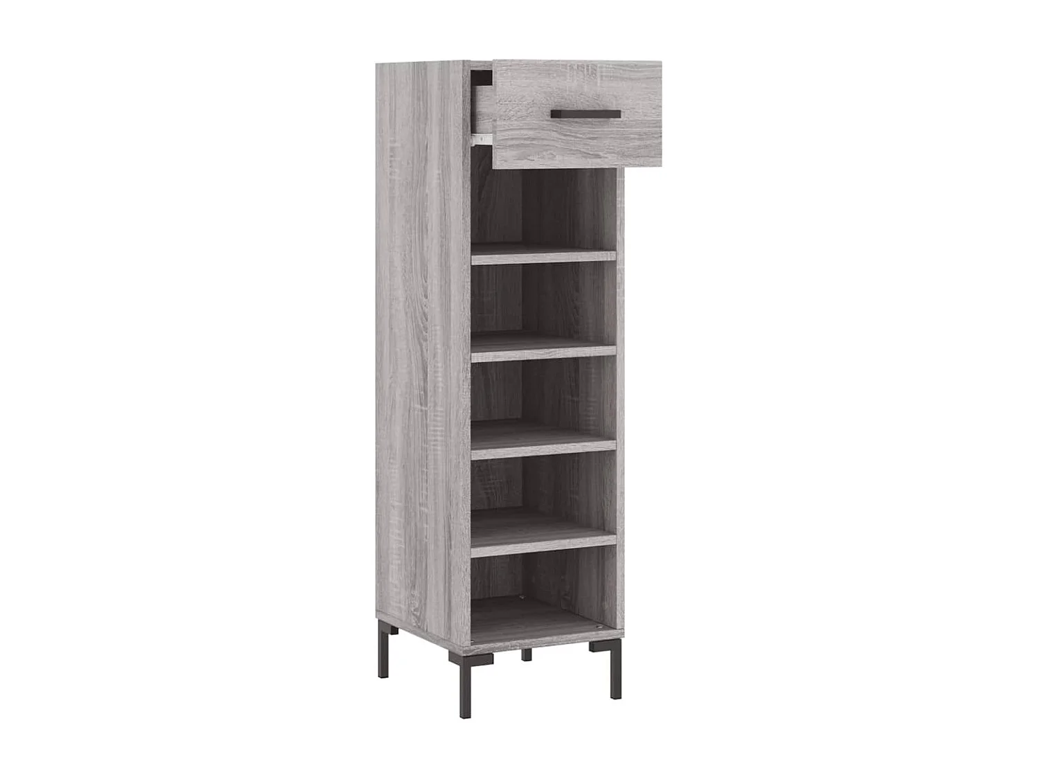 Meuble à chaussures sonoma gris 30x35x105 cm bois d'ingénierie