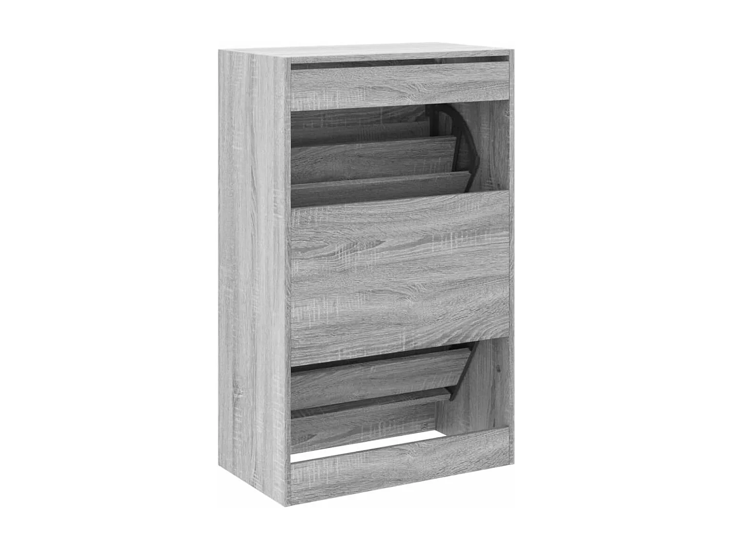 Armoire à chaussures sonoma gris 60x34x96,5cm bois d'ingénierie