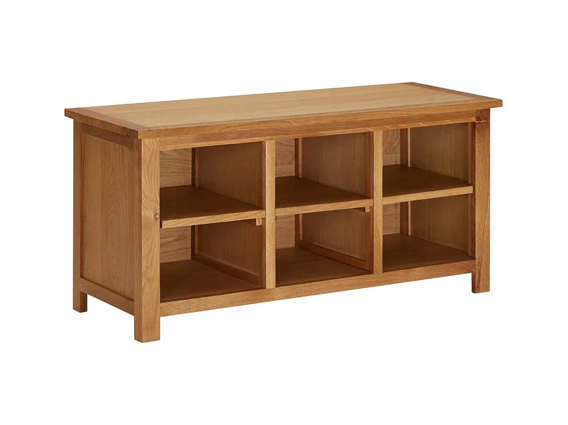 Étagère à chaussures 90x37x45 cm Bois de chêne solide