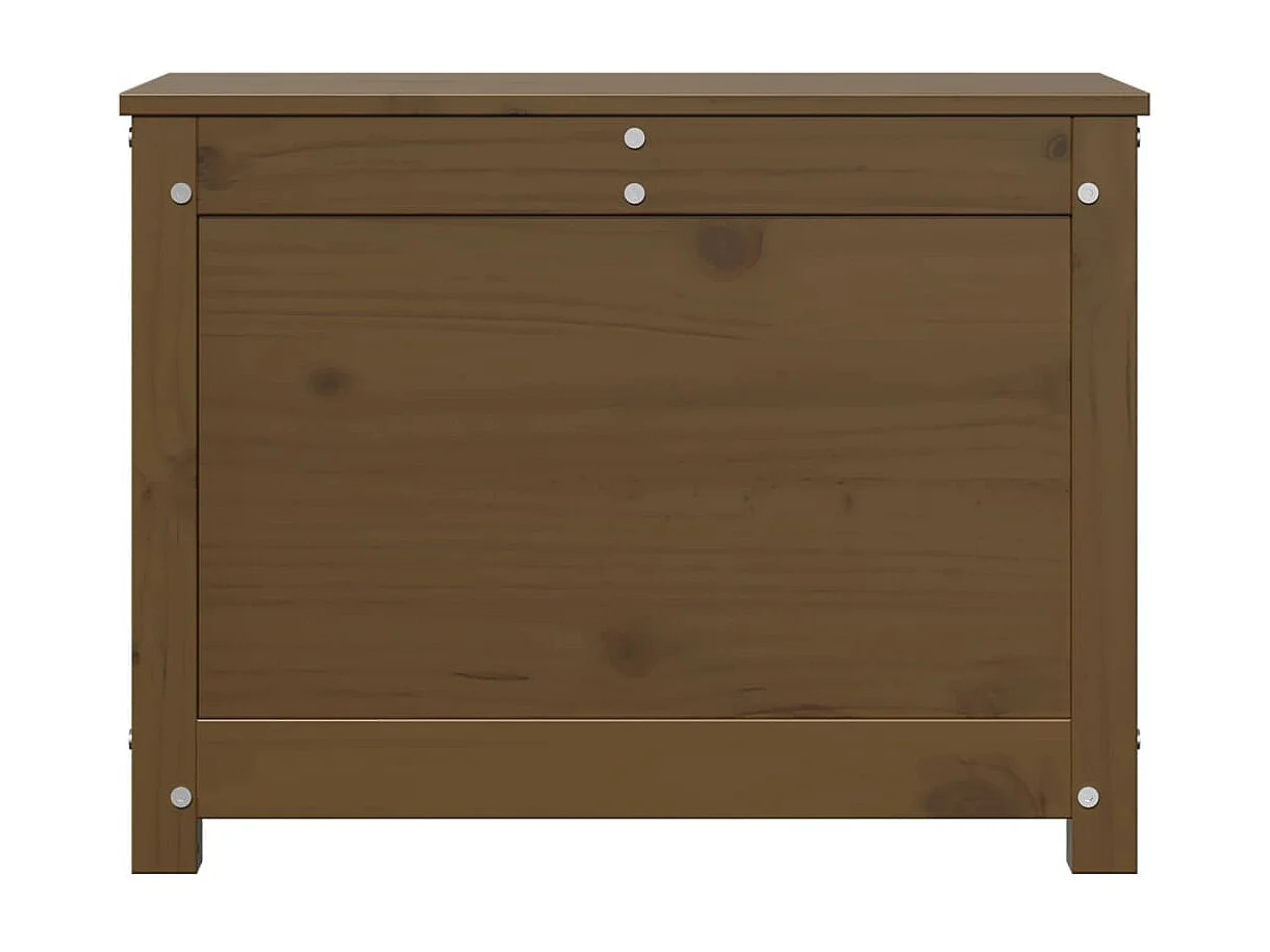 Boîte de rangement Marron miel 60x32x45,5 cm Bois massif de pin