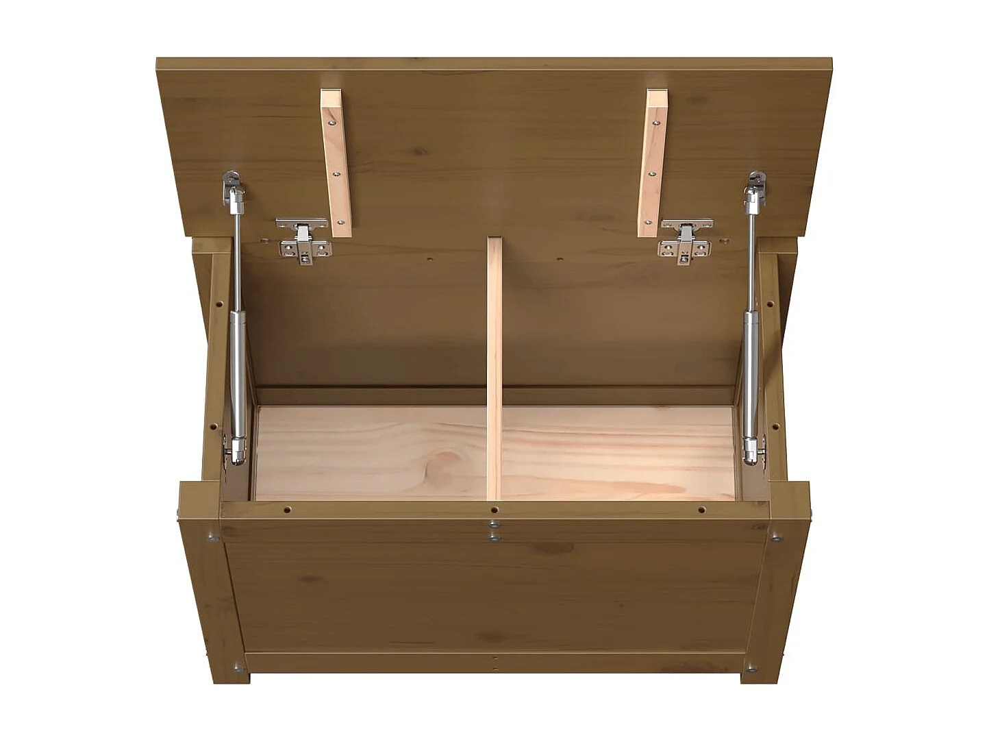 Boîte de rangement Marron miel 60x32x45,5 cm Bois massif de pin