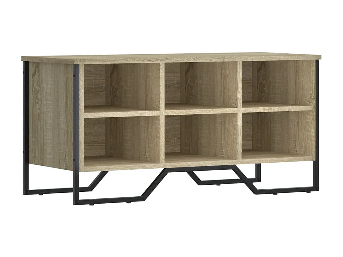 Schuhschrank aus Sonoma-Eiche, 90 x 38 x 45,5 cm