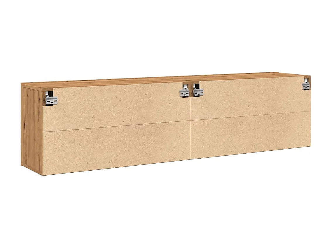 Meubles TV muraux 2 pcs chêne artisanal 80x30x41 cm