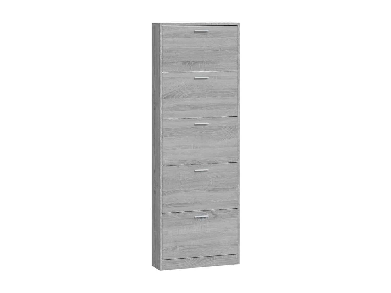 Armoire à chaussures Sonoma gris 59x17x169 cm Bois d'ingénierie
