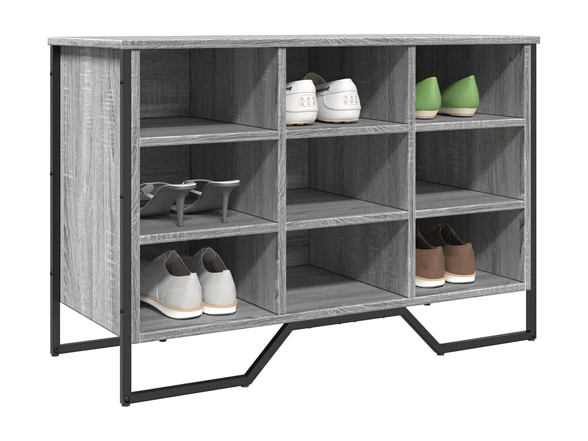 Scarpiera Sonoma grigio 90x38x61,5 cm in MDF