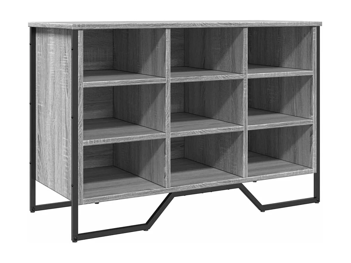 Scarpiera Sonoma grigio 90x38x61,5 cm in MDF