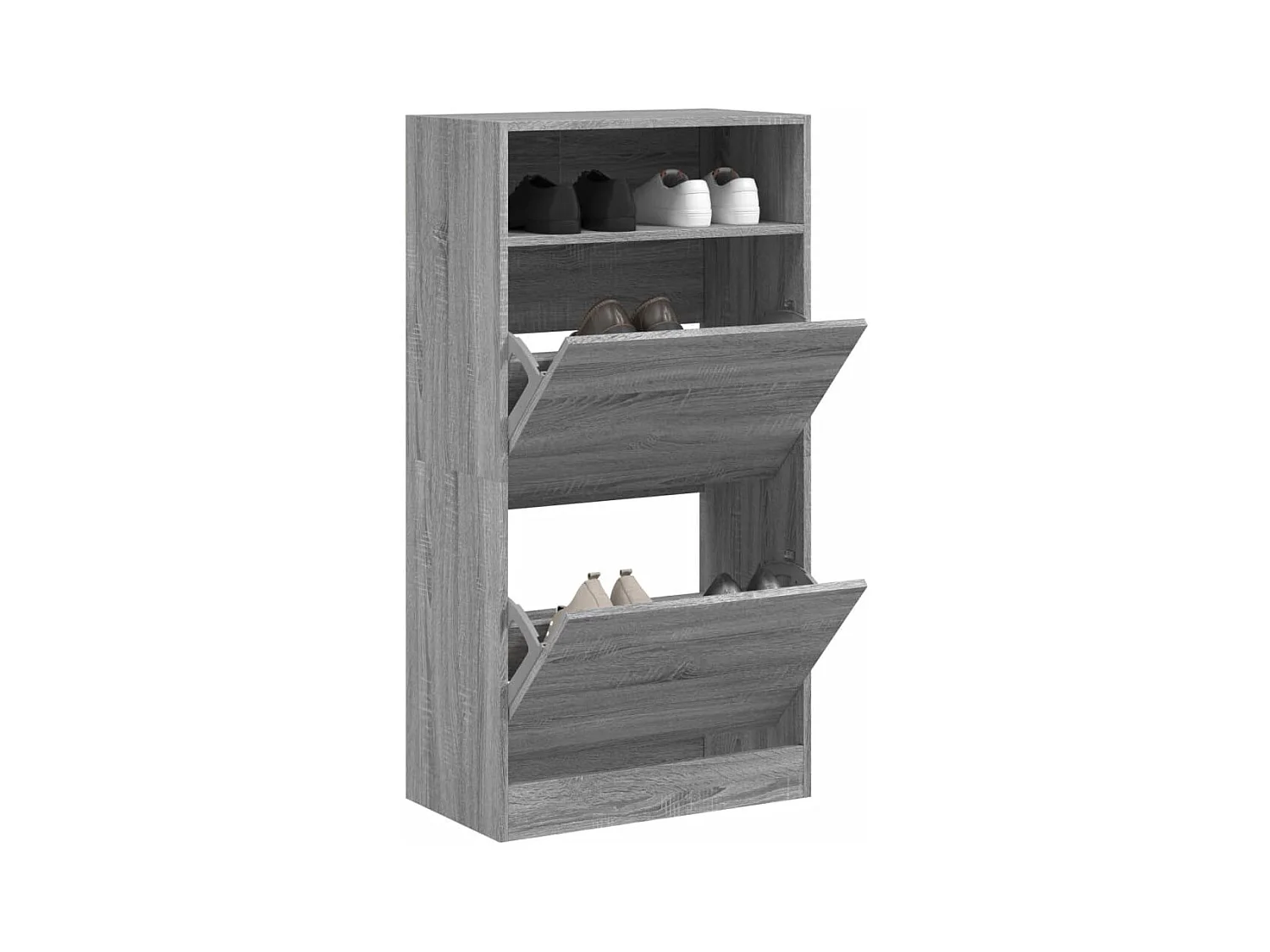Armoire à chaussures Sonoma gris 60x34x116 cm Bois d'ingénierie
