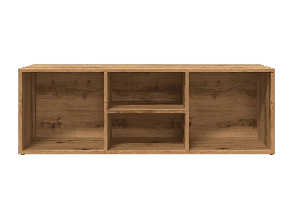 Banc de rangement à chaussures chêne artisanal 105x35x35 cm