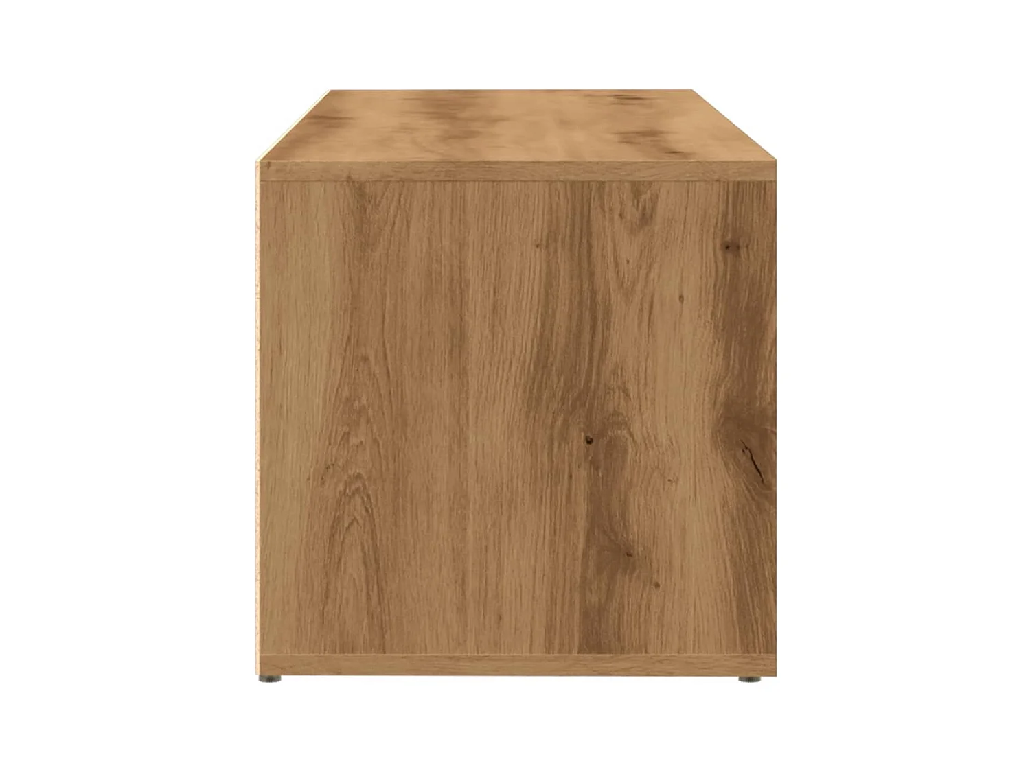 Handgemaakte eiken schoenenopbergbank 105x35x35 cm