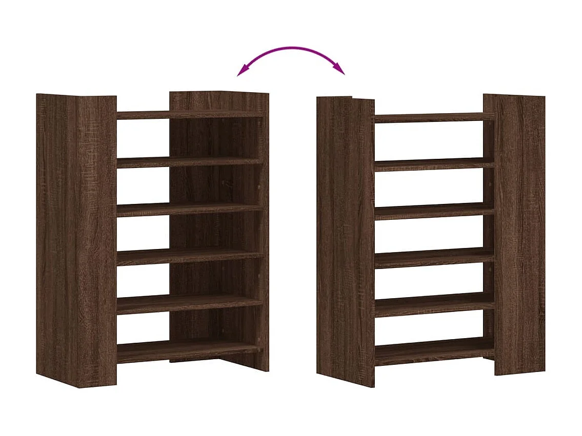 Armoire à chaussures chêne marron 74,5x37,5x100 cm