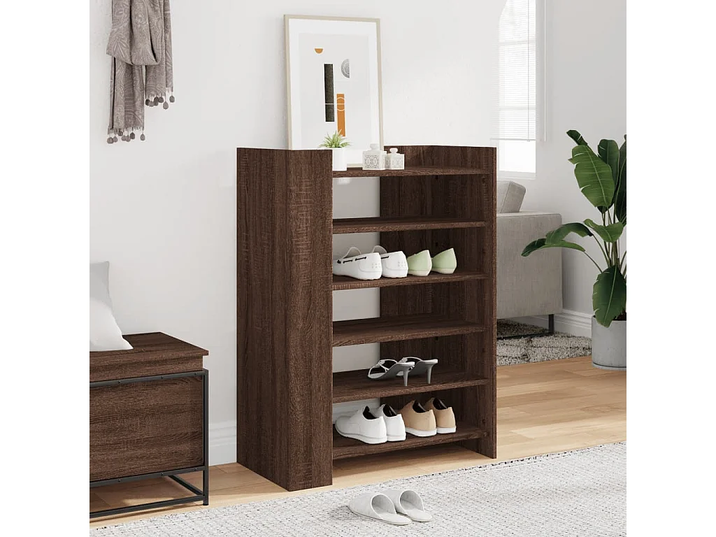 Armoire à chaussures chêne marron 74,5x37,5x100 cm