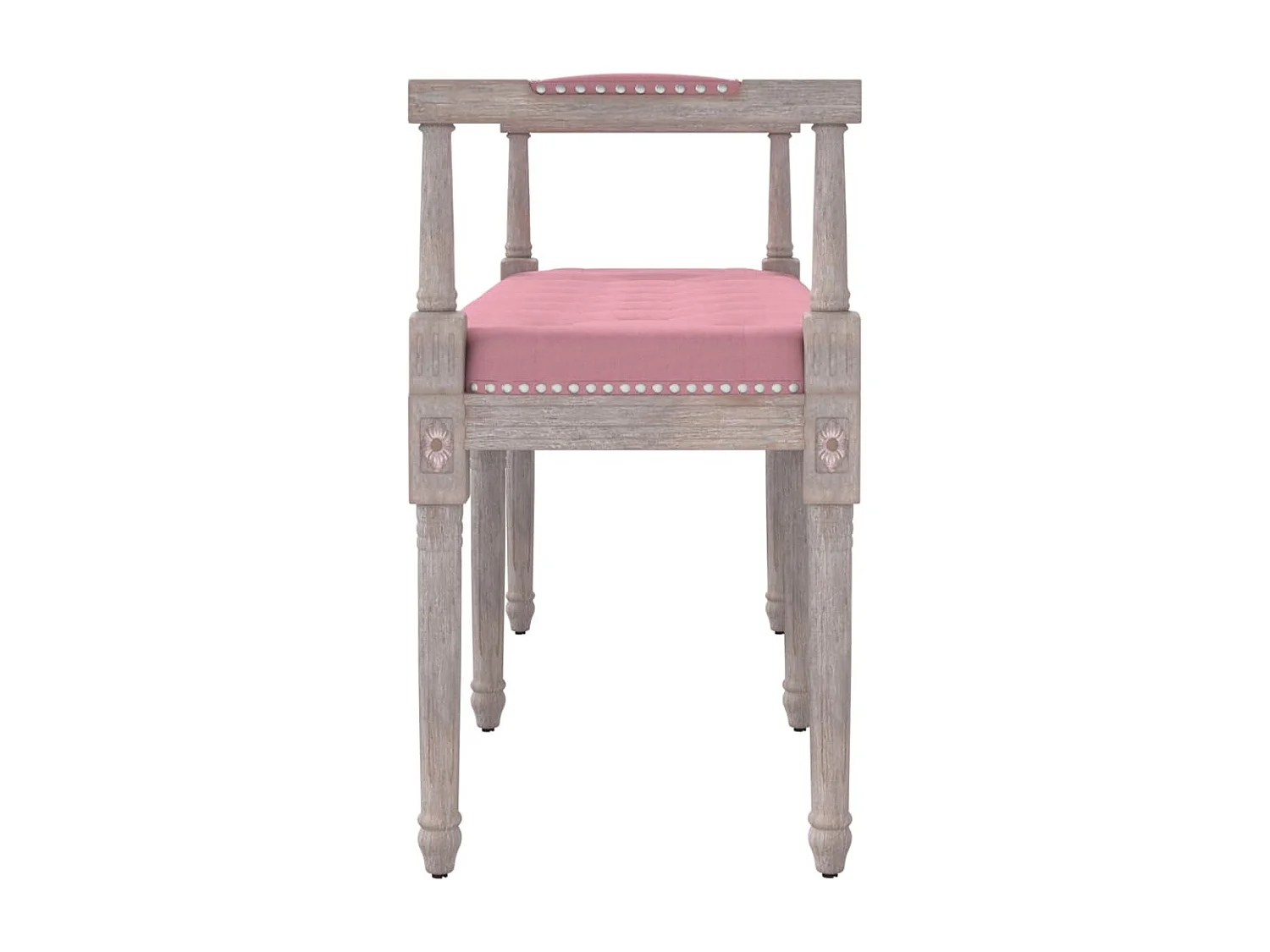 Rosa Bank 110x40x70 cm Samt