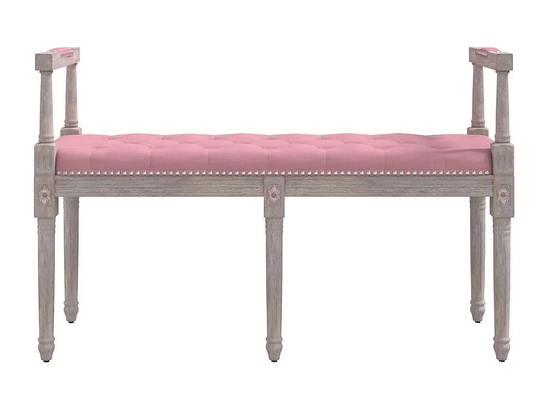 Banc Rose 110x40x70 cm Velours