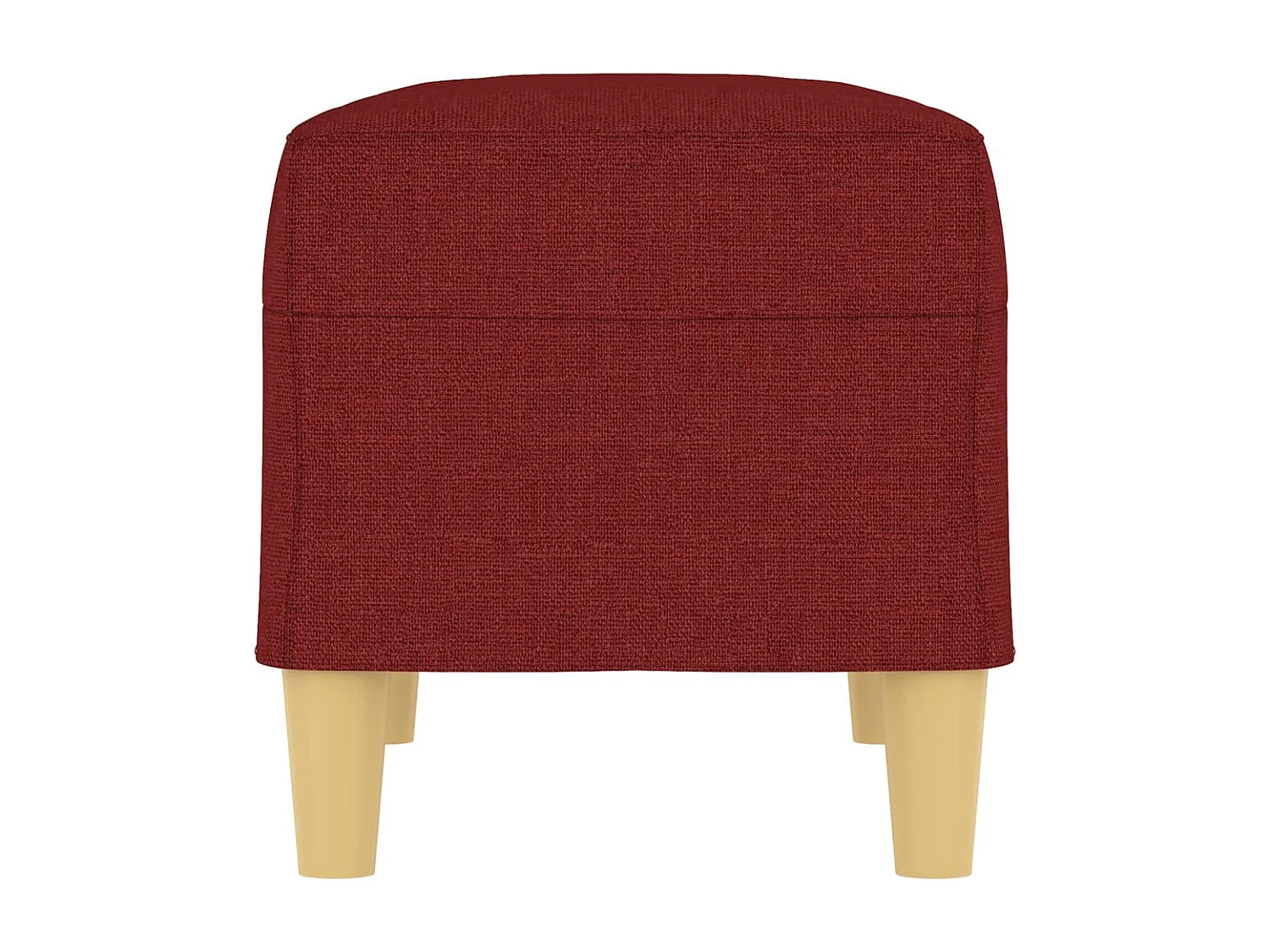 Banc Rouge bordeaux 70x35x41 cm Tissu