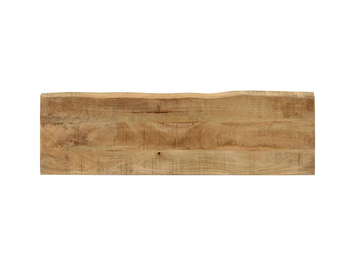Banc avec bord vivant 105 cm bois de manguier massif