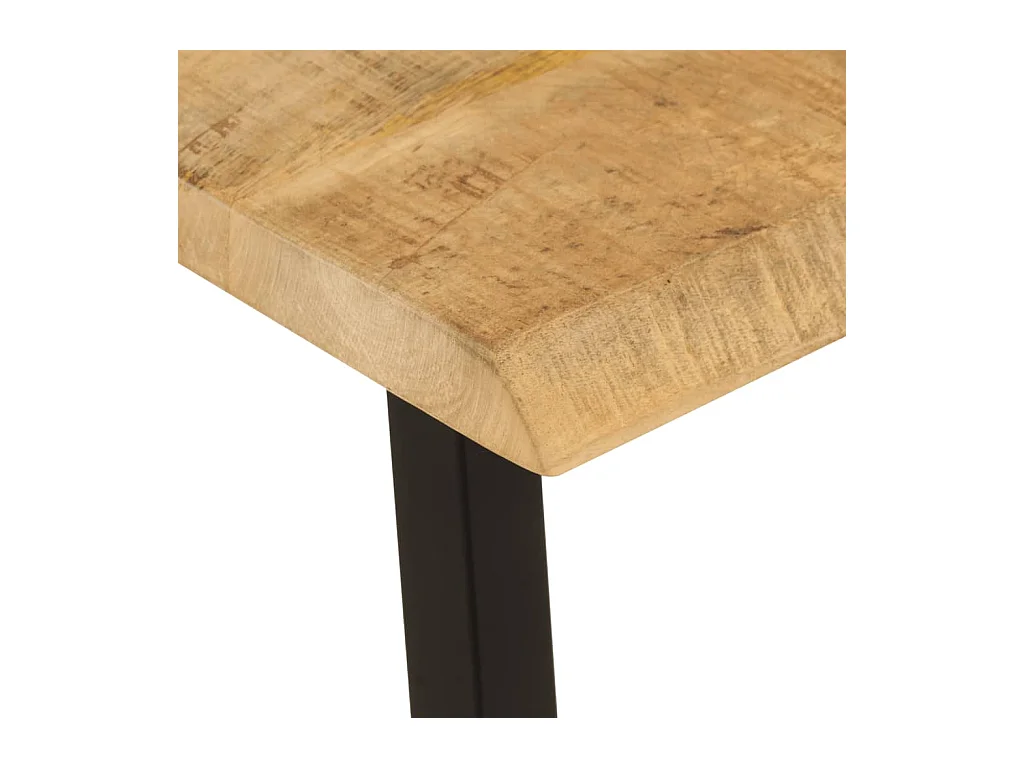 Banc avec bord vivant 105 cm bois de manguier massif