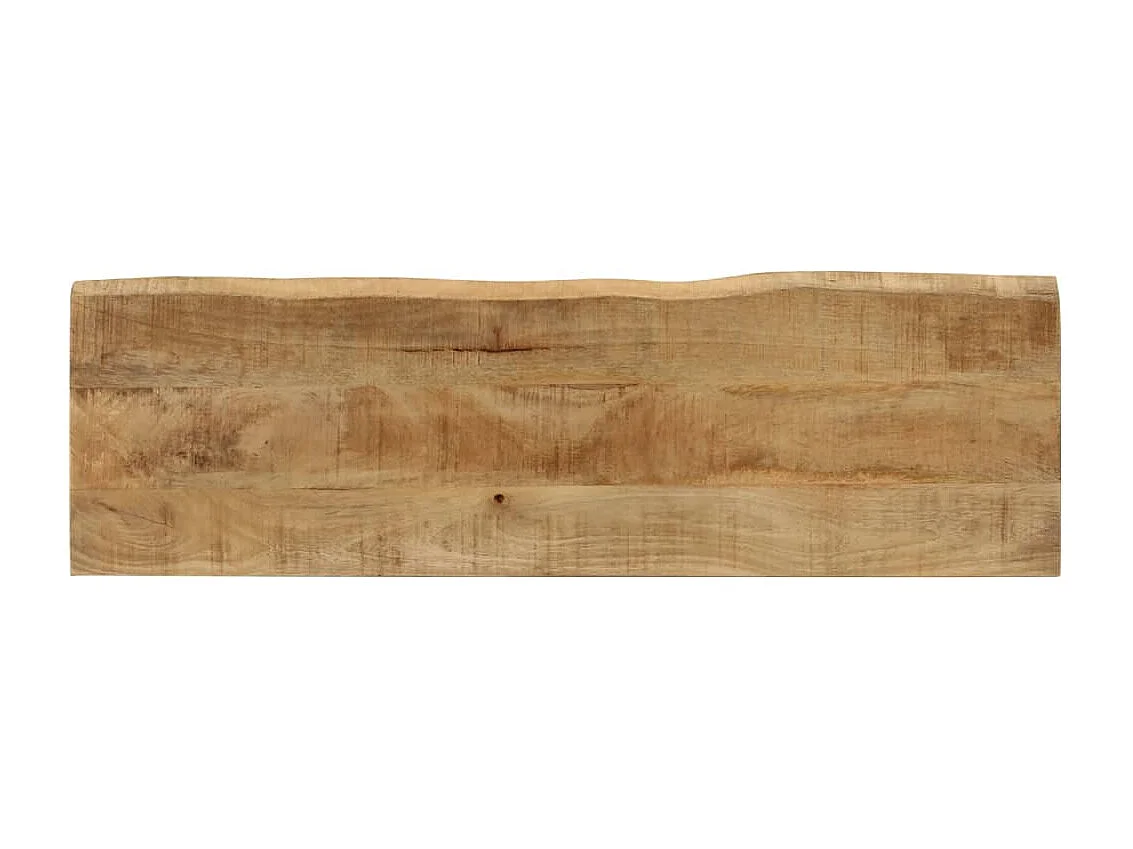 Banc avec bord vivant 105 cm bois de manguier massif