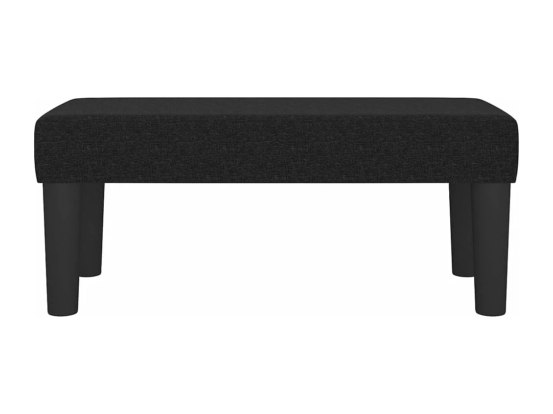 Banc Noir 70x30x30 cm Tissu