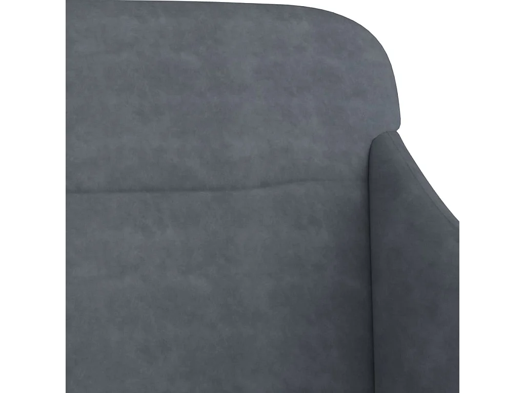 Banco gris oscuro 110x76x80 cm Terciopelo