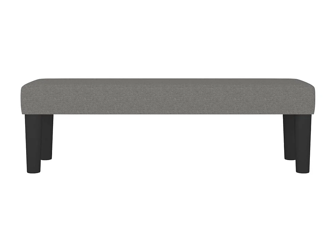 Banc Gris foncé 100x30x30 cm Tissu