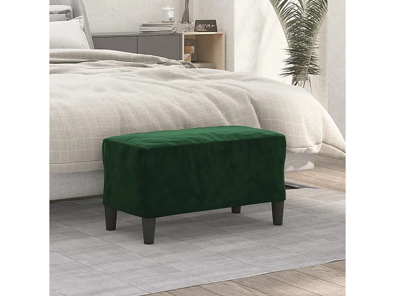 Banc Vert foncé 70x35x41 cm Velours