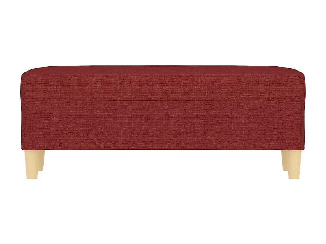 Banco Vermelho Borgonha 100x35x41 cm Tecido