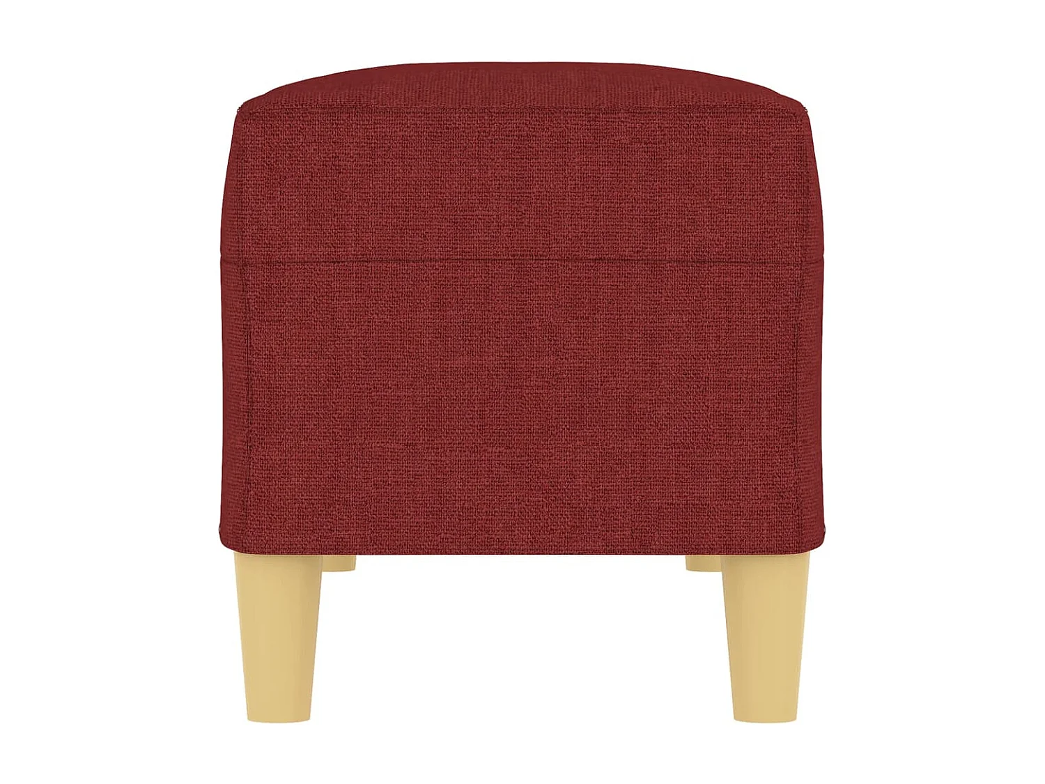 Banco Vermelho Borgonha 100x35x41 cm Tecido