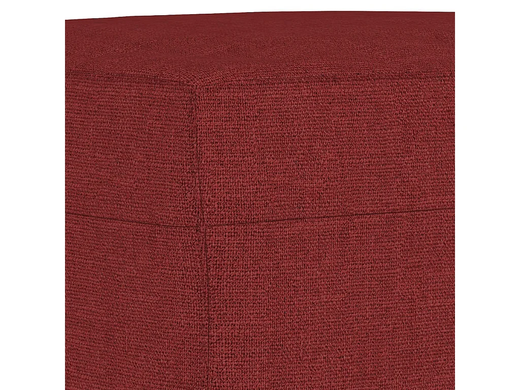 Banc Rouge bordeaux 100x35x41 cm Tissu