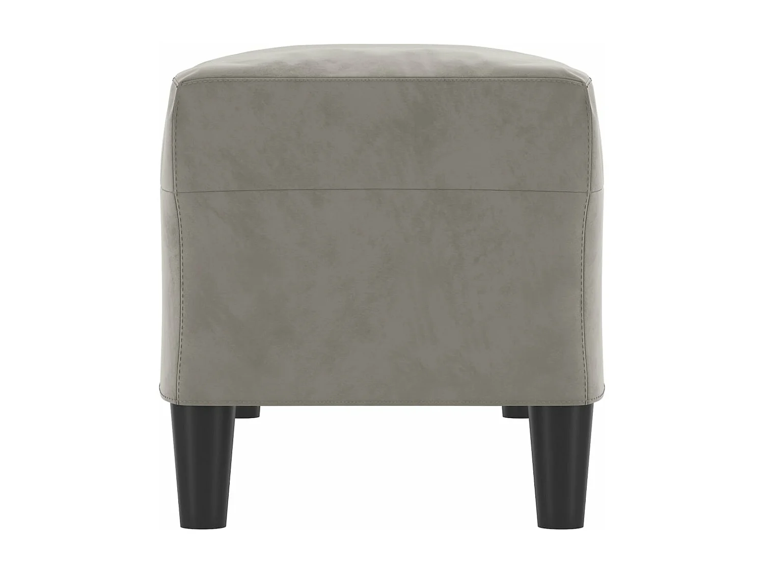 Banc Gris clair 100x35x41 cm Velours