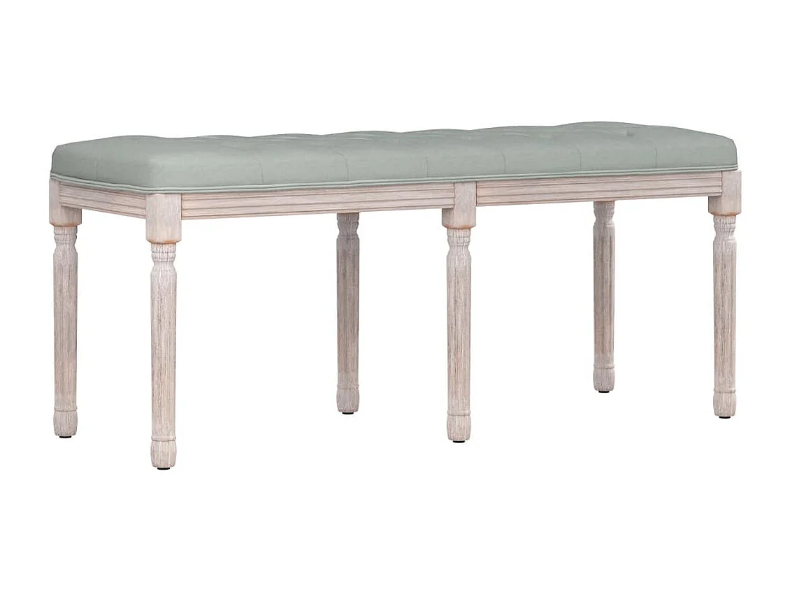 Banc Gris clair 110x40x49 cm Velours