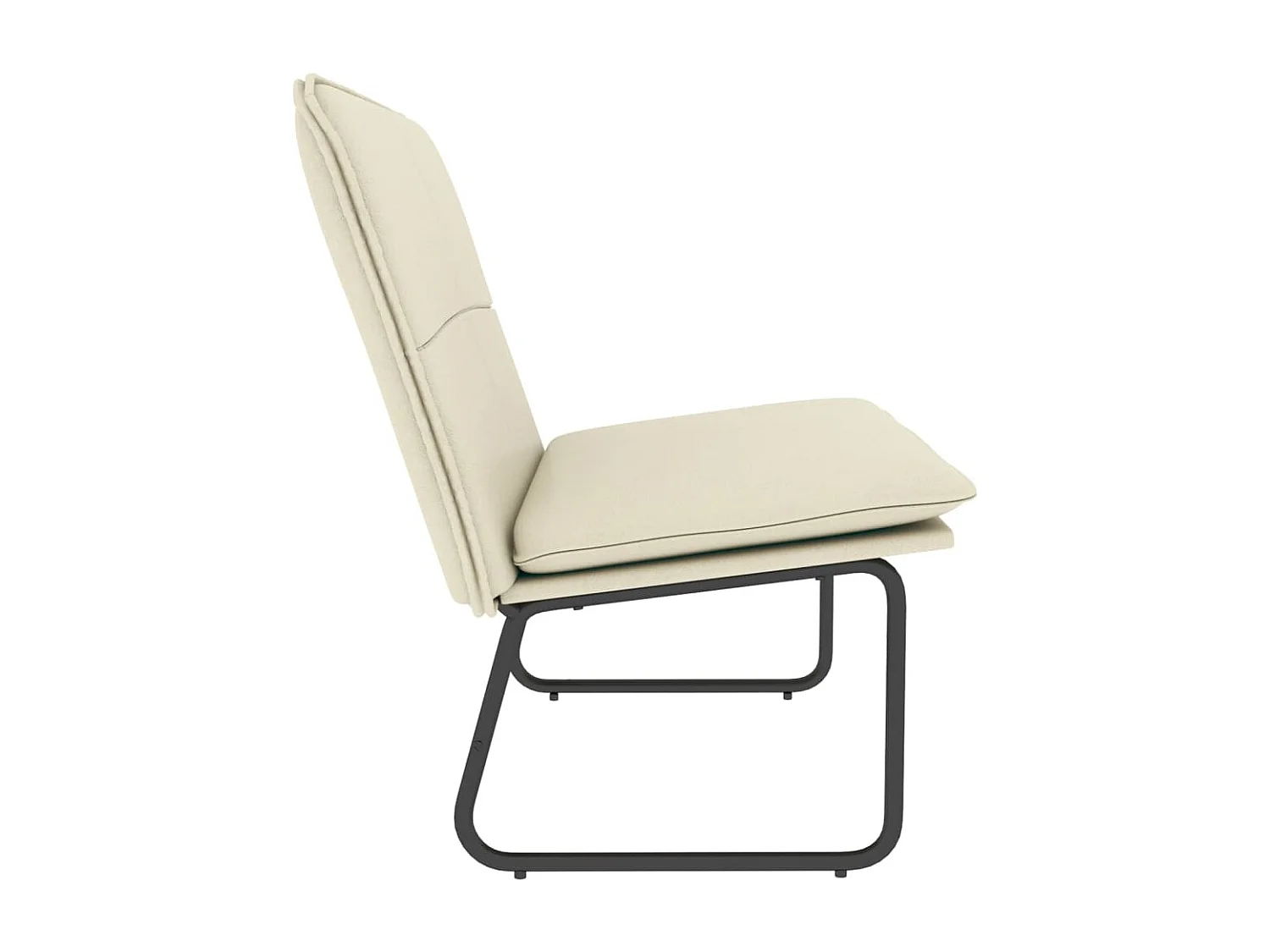 Banco color crema 100x75x76 cm Polipiel