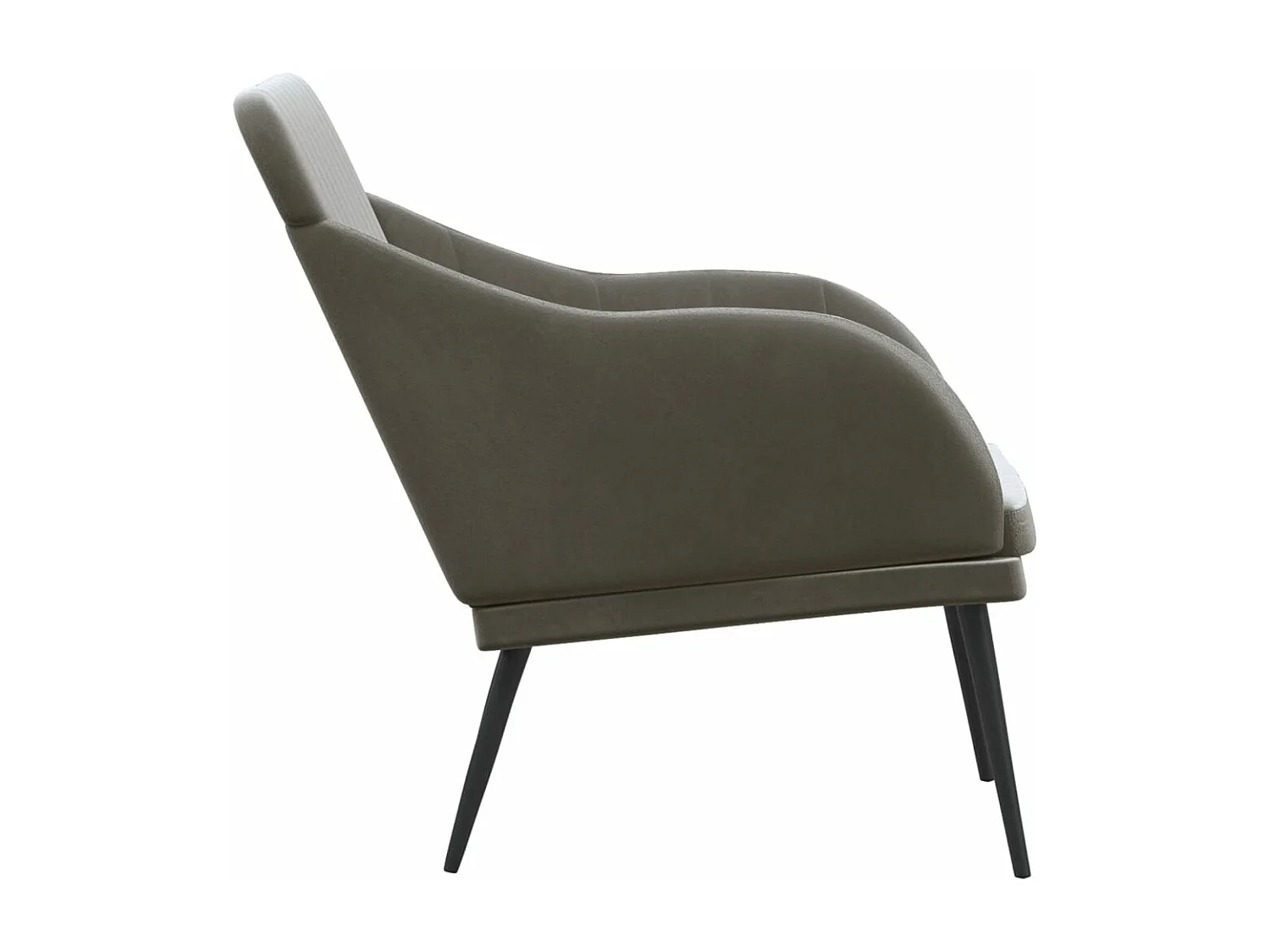 Panca Grigio Scuro 110x76x80 cm Velluto