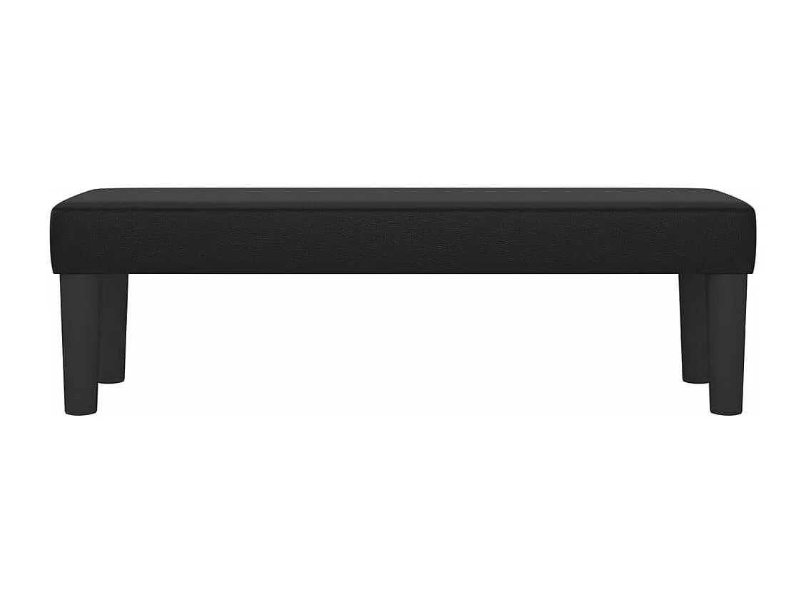 Banc Noir 100x30x30 cm Similicuir