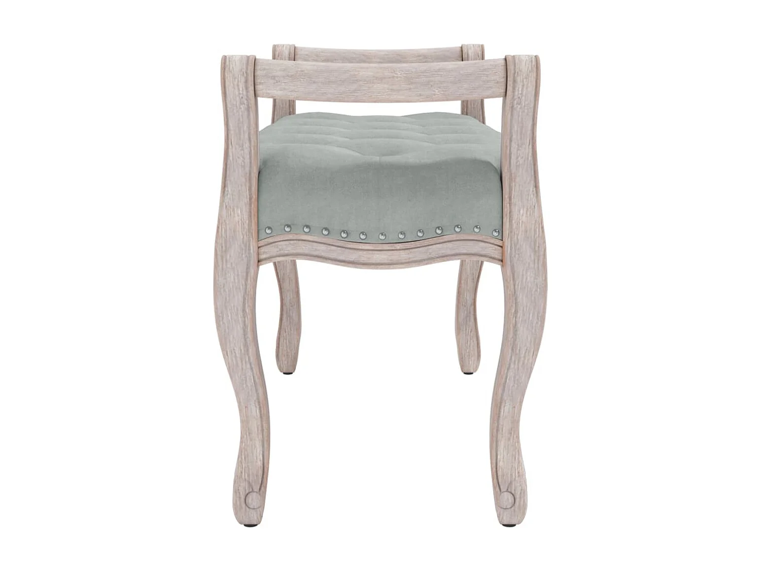 Banc Gris clair 110x45x60 cm Velours