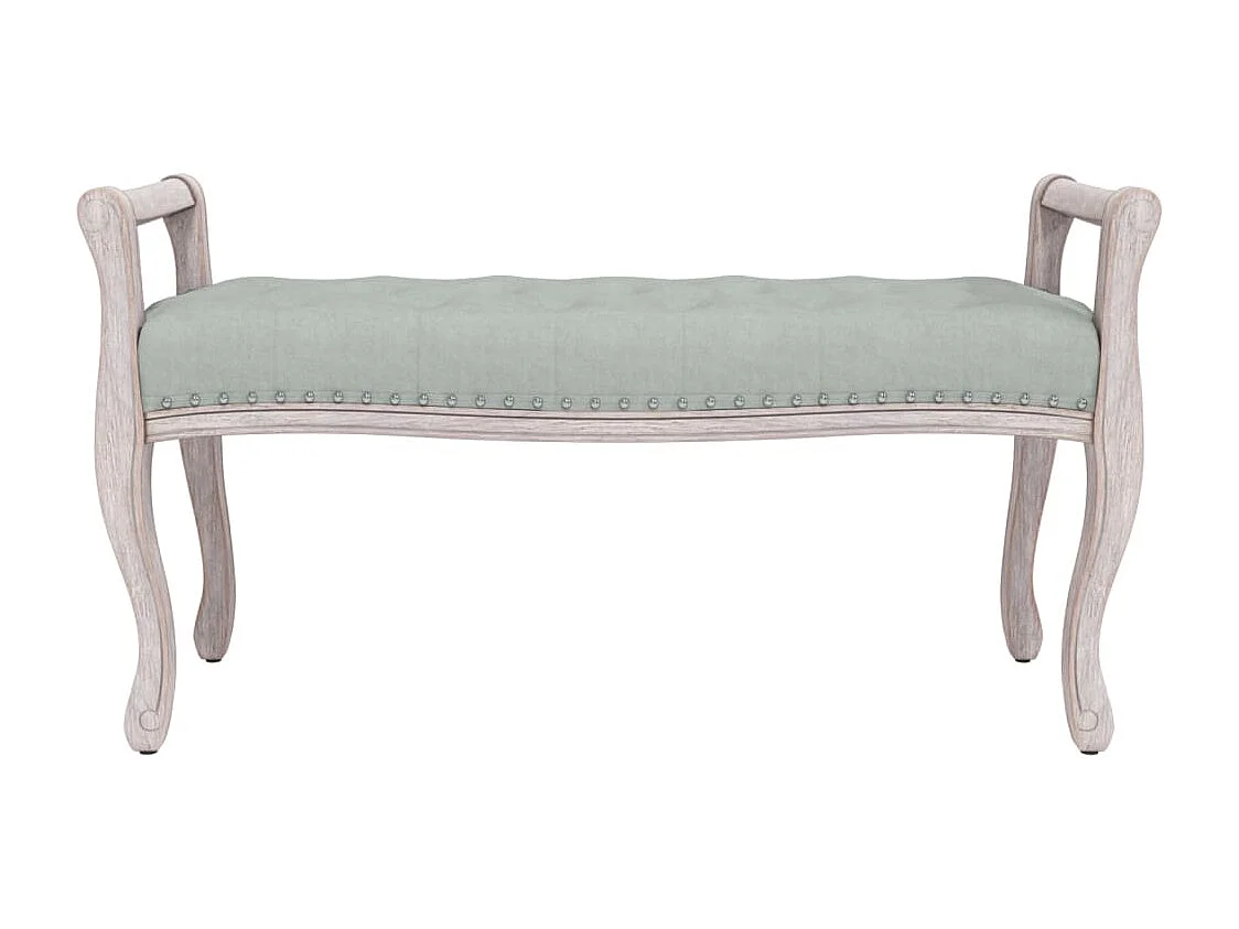 Banc Gris clair 110x45x60 cm Velours