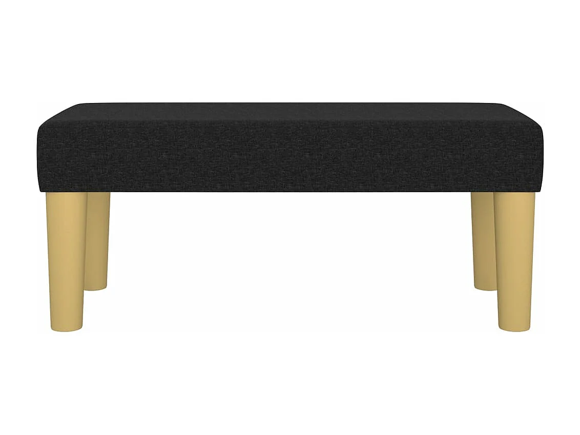 Banc Noir 70x30x30 cm Tissu