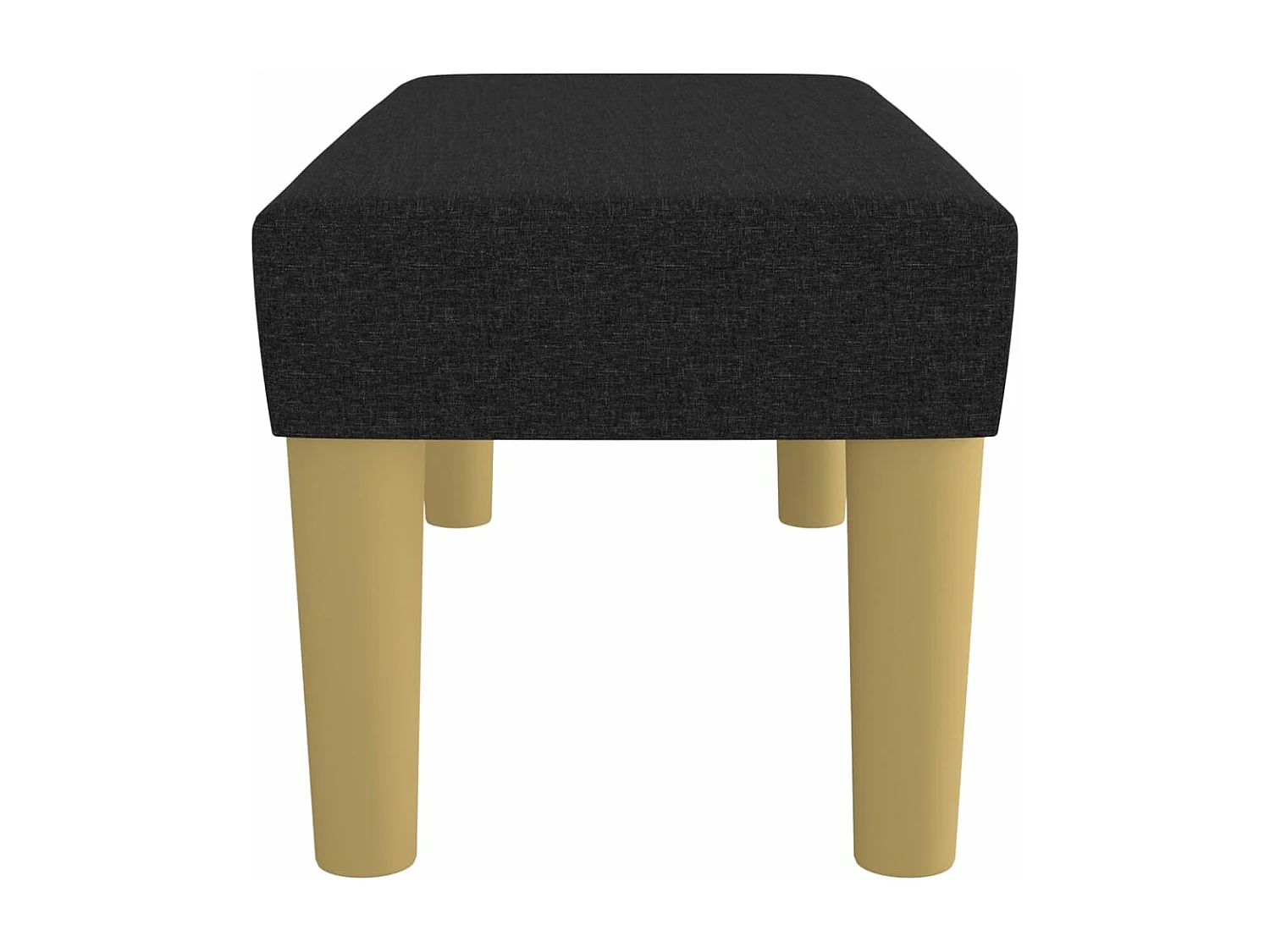 Banc Noir 70x30x30 cm Tissu