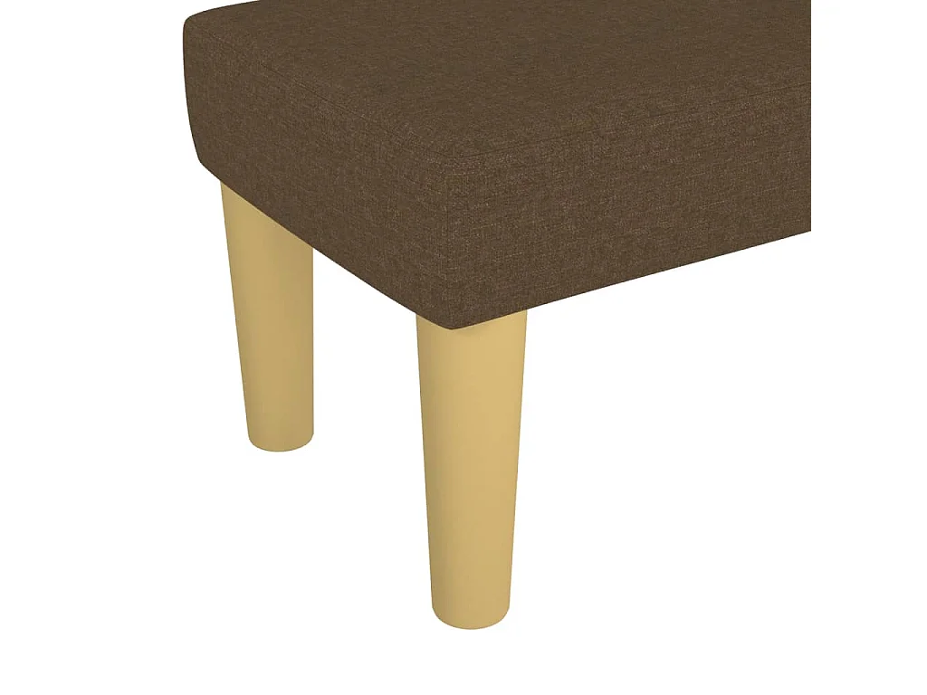 Banc Marron foncé 70x30x30 cm Tissu