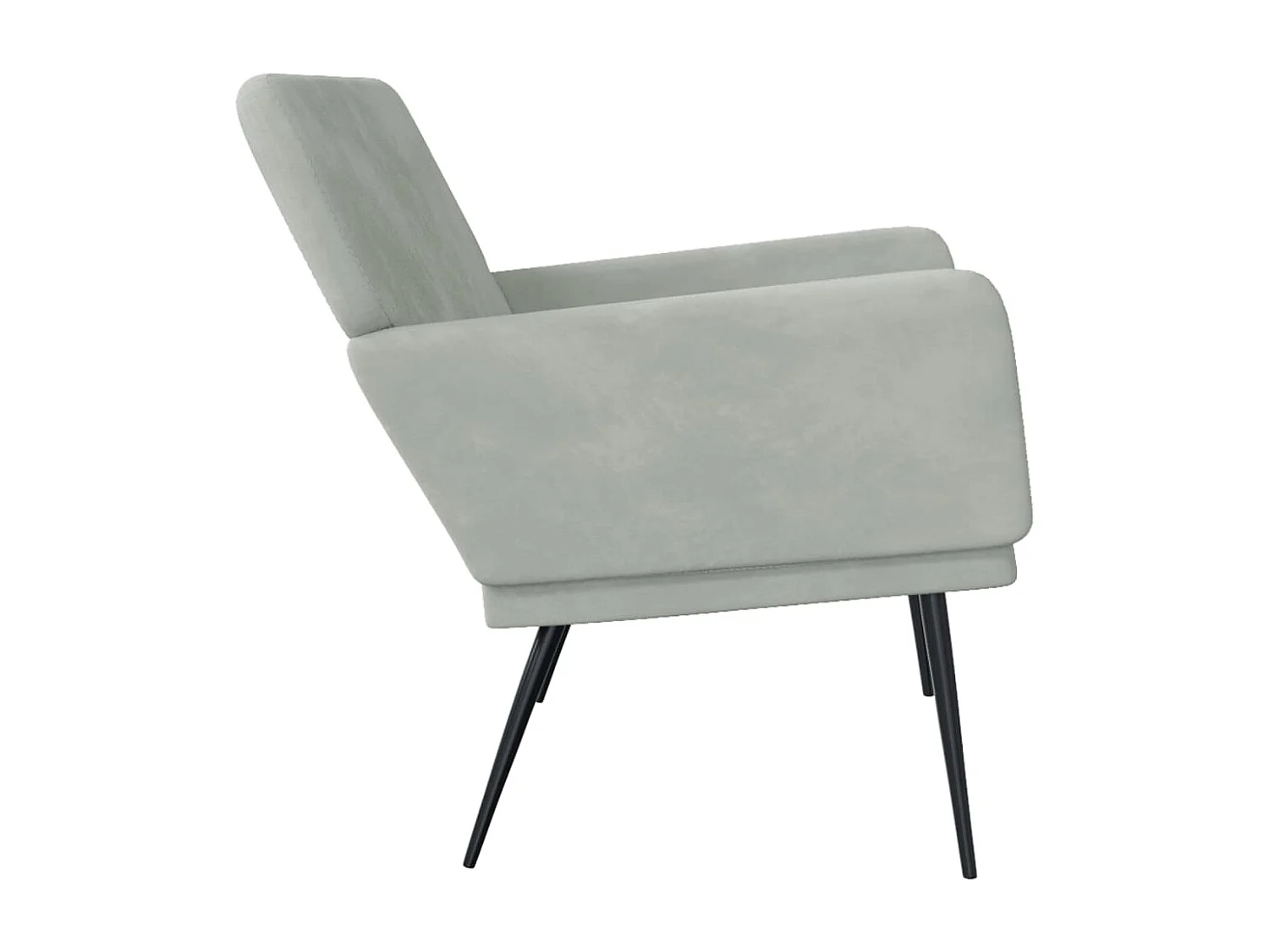 Panca Grigio Chiaro 108x79x79 cm Velluto