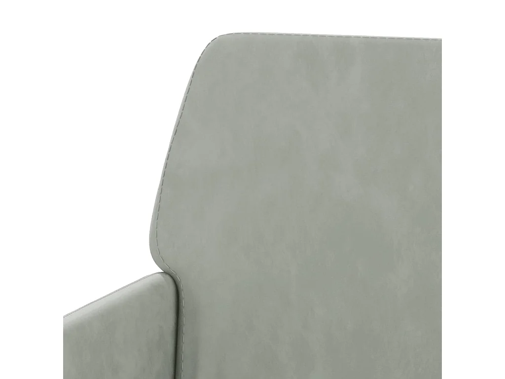 Panca Grigio Chiaro 108x79x79 cm Velluto